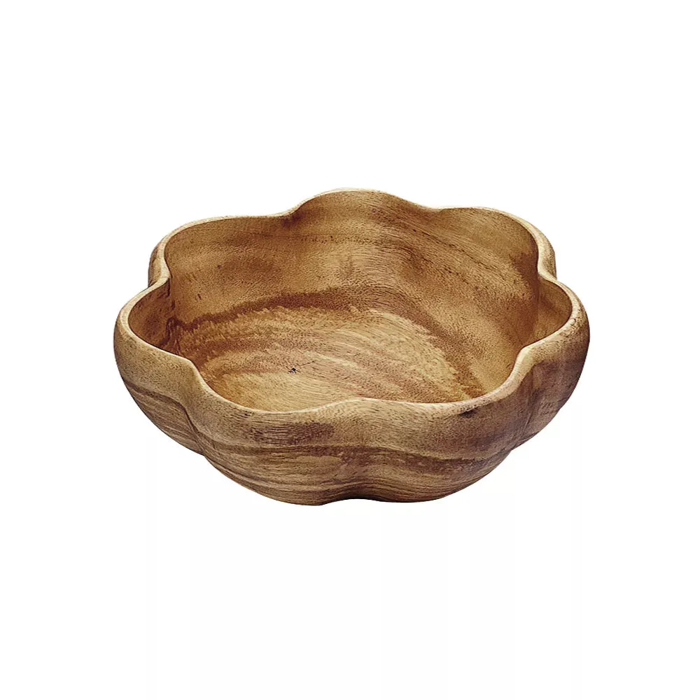 Acacia Wood Flared Salad Bowl Medium