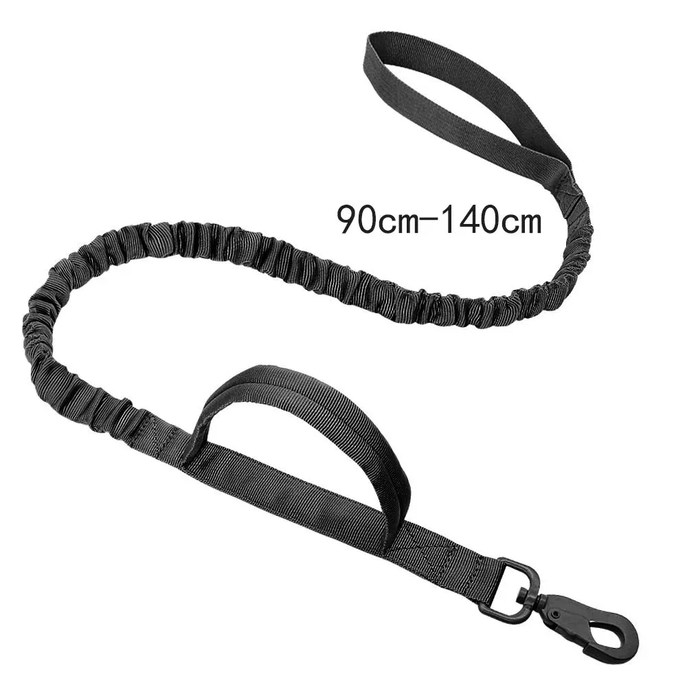 Adjustable Tactical Dog Collar with Matching Leash Set - Durable Nylon for Training and Walking