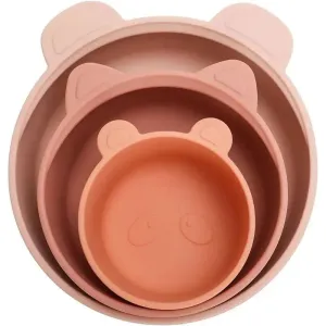 Ali   Oli - 3Pk Stackable Snack Bowl Set, Terracotta Blush