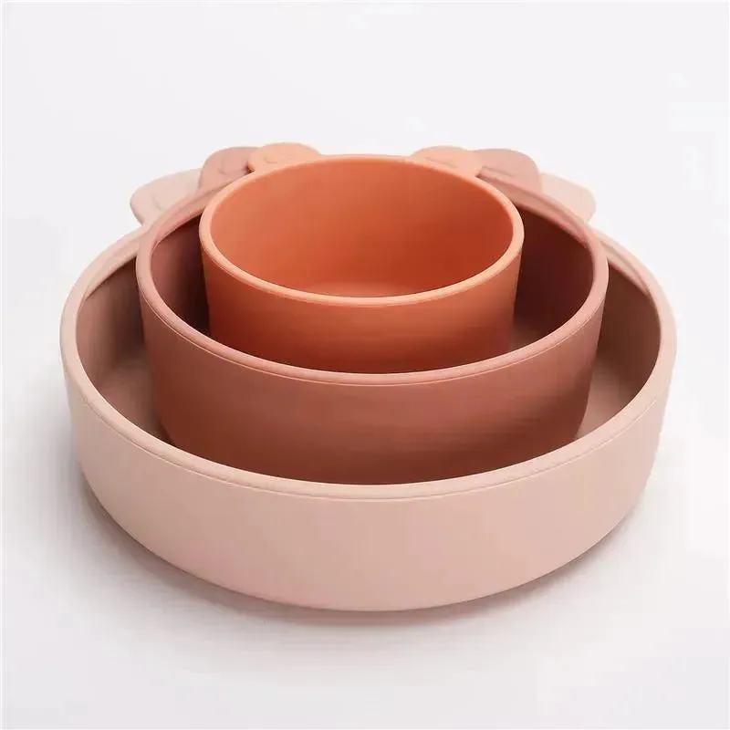 Ali   Oli - 3Pk Stackable Snack Bowl Set, Terracotta Blush