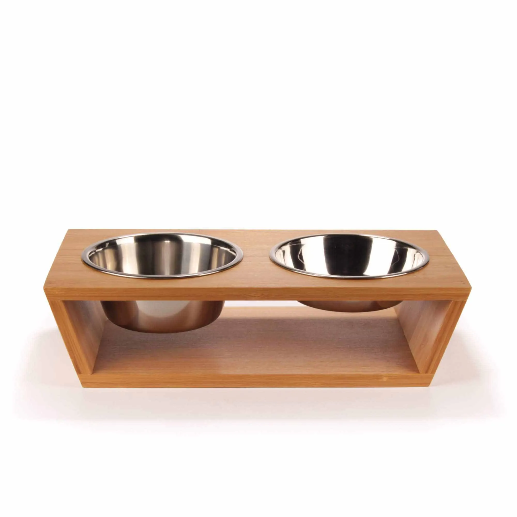 Bamboo Pet Feeder Stand