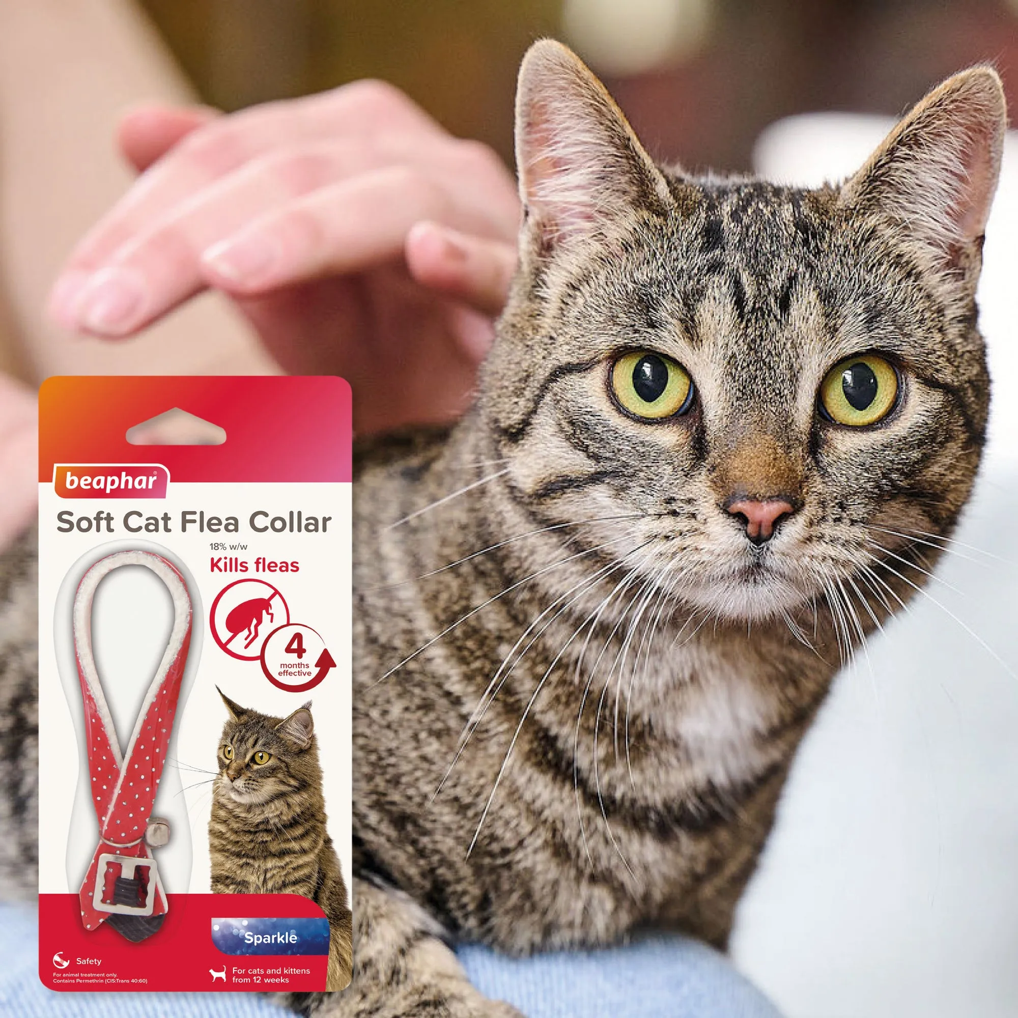 Beaphar Cat Collar Kills & Prevents Fleas Sparkle