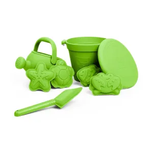 Bigjigs Toys Meadow Green Silicone Beach Toys Bundle (5 Pieces)