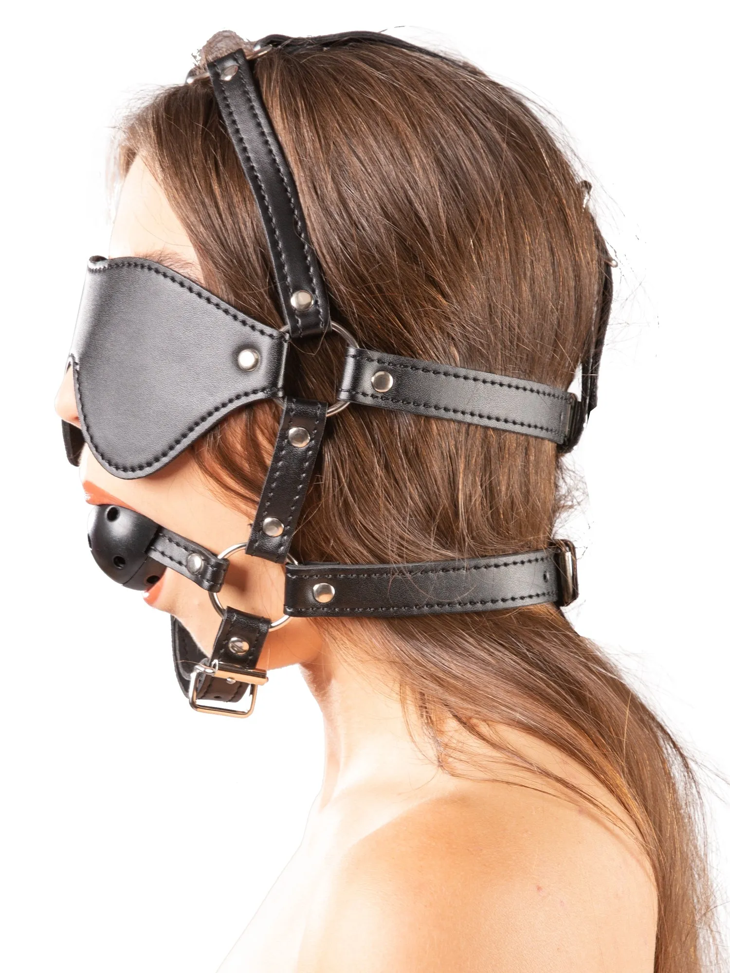 Bound to Excite Blindfold & Gag Head Harness