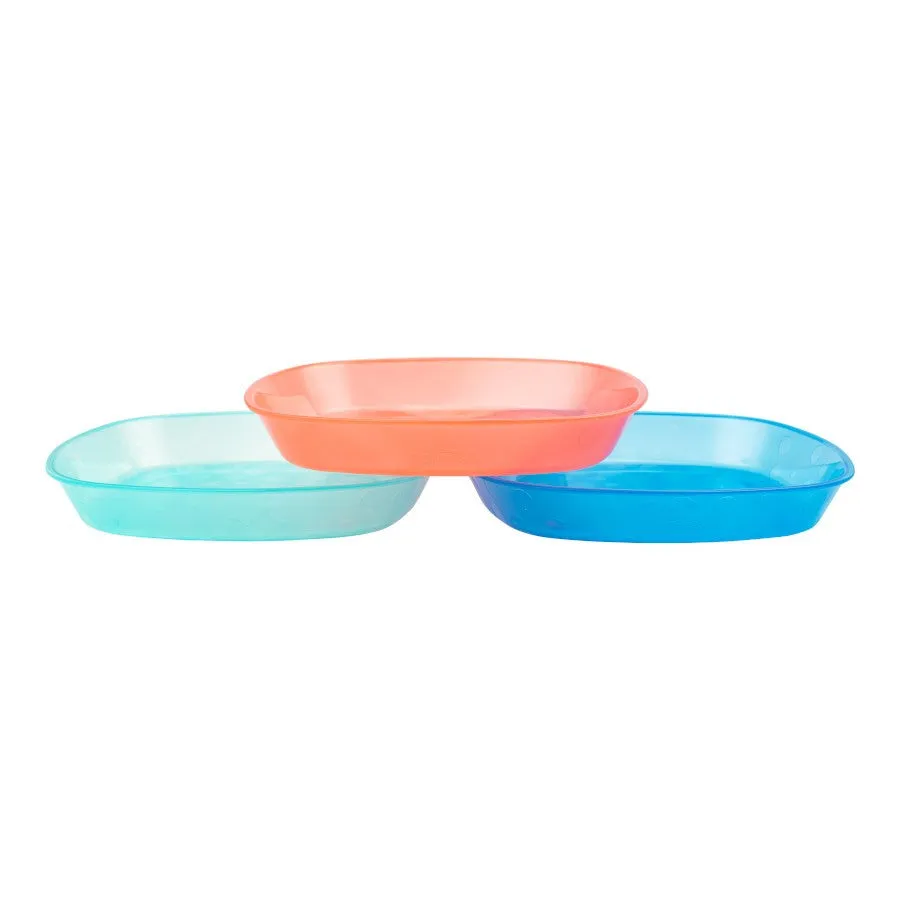 [Bundle of 2] Dr Brown's Toddler Plates, 3-Pack