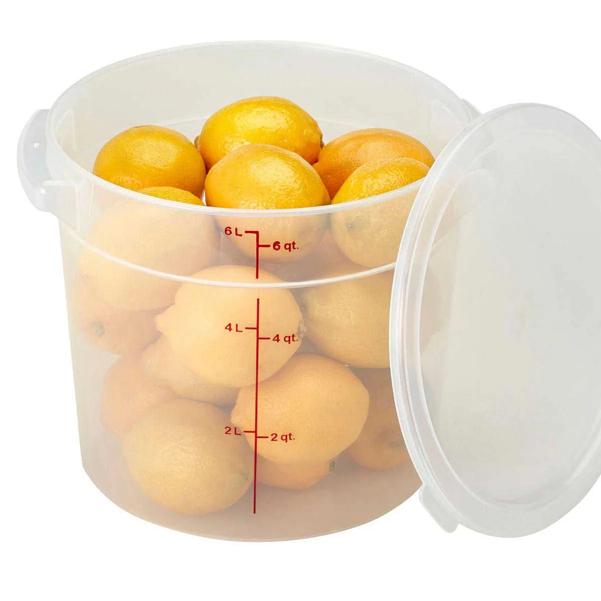 Cambro RFS6PP190 Round Storage Container, Translucent, 6 qt.