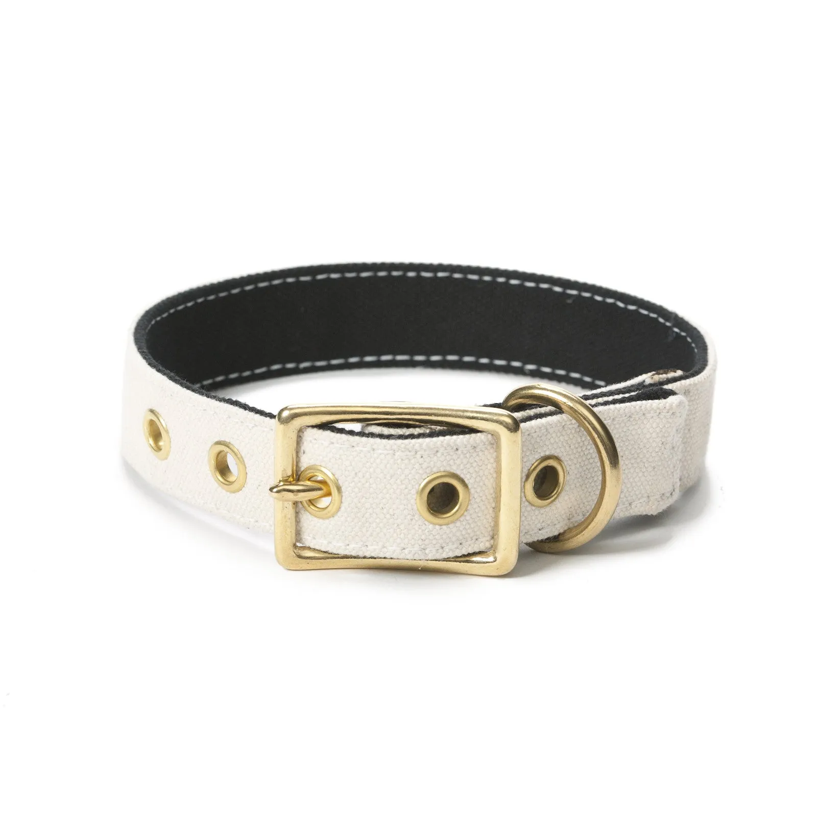 Canvas Collar White/Black