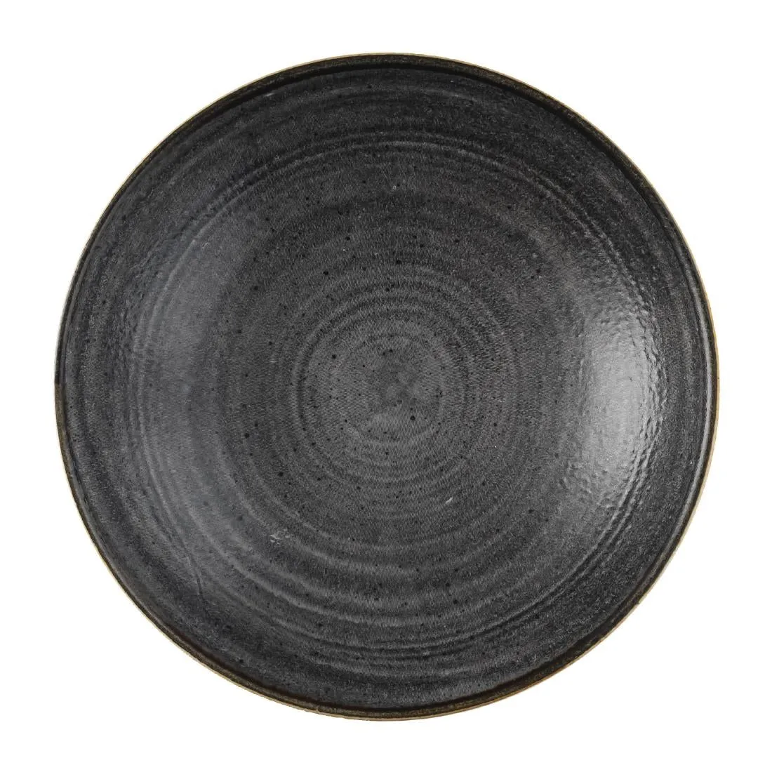 Churchill Stonecast Raw Coupe Bowls Black 184mm (Pack of 12) - FS841