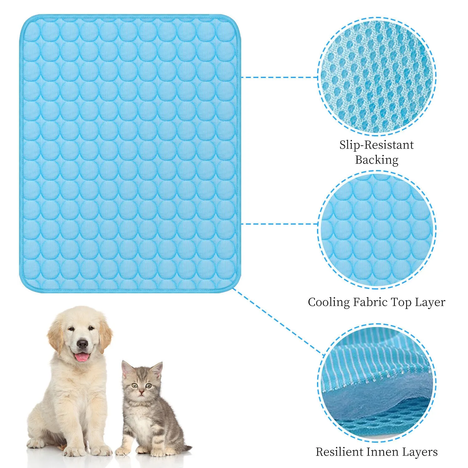 Dog Cooling Pad | Puppy Blanket For Summer Sleeping