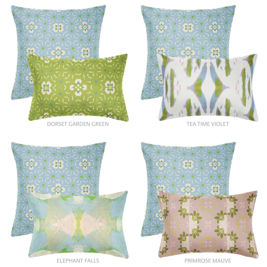 Dorset Garden Blue 22x22 Pillow