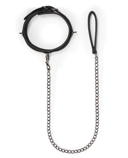 Easy Toys Fetish Collar W-leash - Black