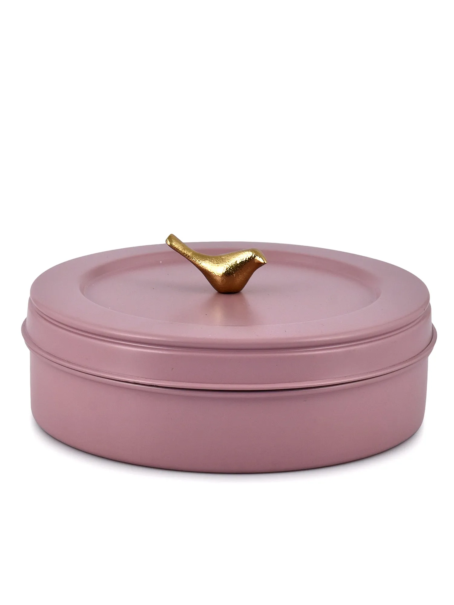 Elan Air-Tight Stainless Steel Colorful Food Storage Box, Roti Box (Casserole, Mauve, 1500 ml)