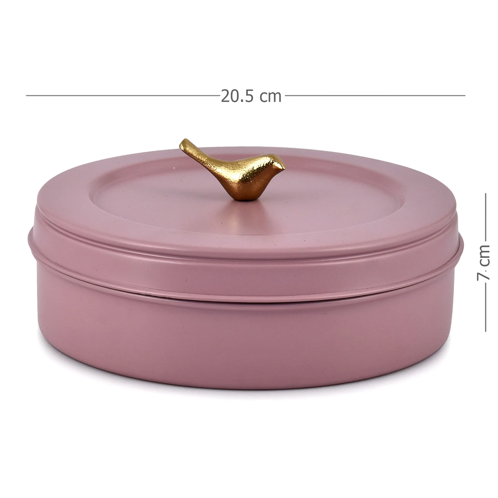 Elan Air-Tight Stainless Steel Colorful Food Storage Box, Roti Box (Casserole, Mauve, 1500 ml)