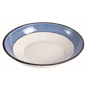 Extra Large Serving Bowl - White & Blue | Spree Pattern