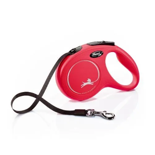 Flexi Medium Retractable Dog Lead Classic Red 5m