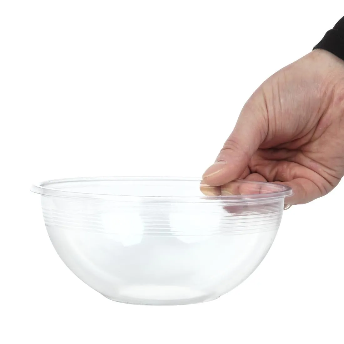 FS181 Vegware 185-Series Compostable Bon Appetit Wide PLA Salad Bowls 32oz (Pack of 300)