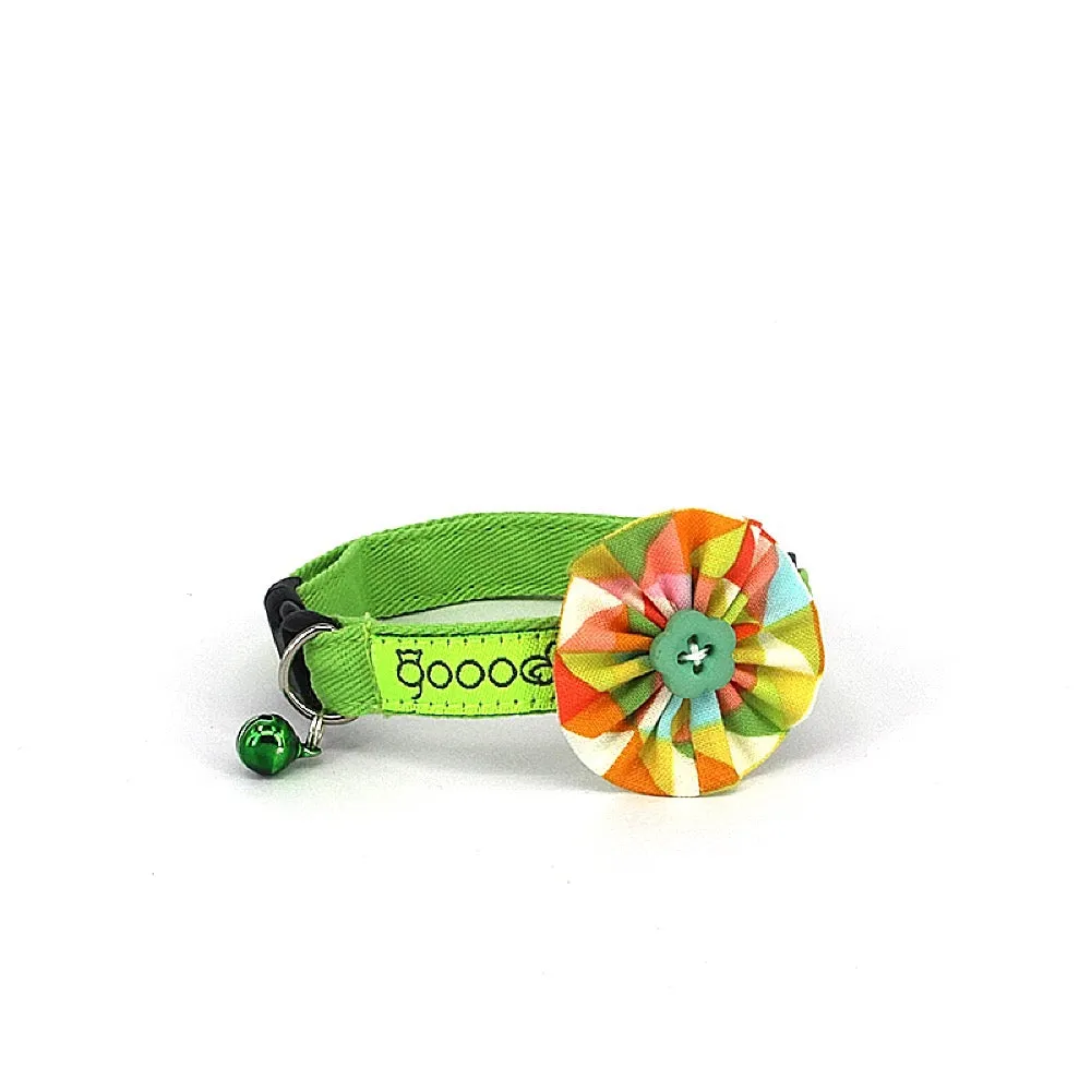 Goood Pet Collars Bloomie Handmade Cat Collar - Autumn Leaves