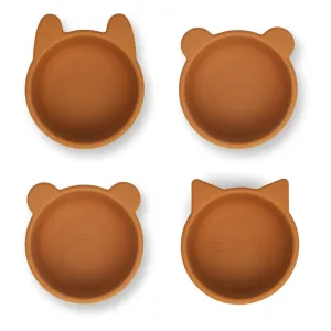 Liewood Malene Silicone Bowl 4pk - Mustard