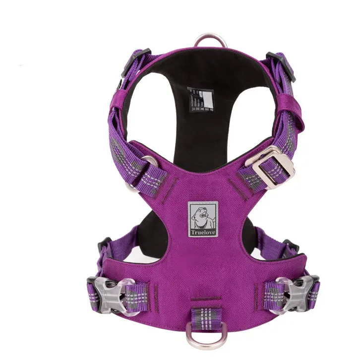 Lightweight 3M reflective Harness Purple M For Dogs