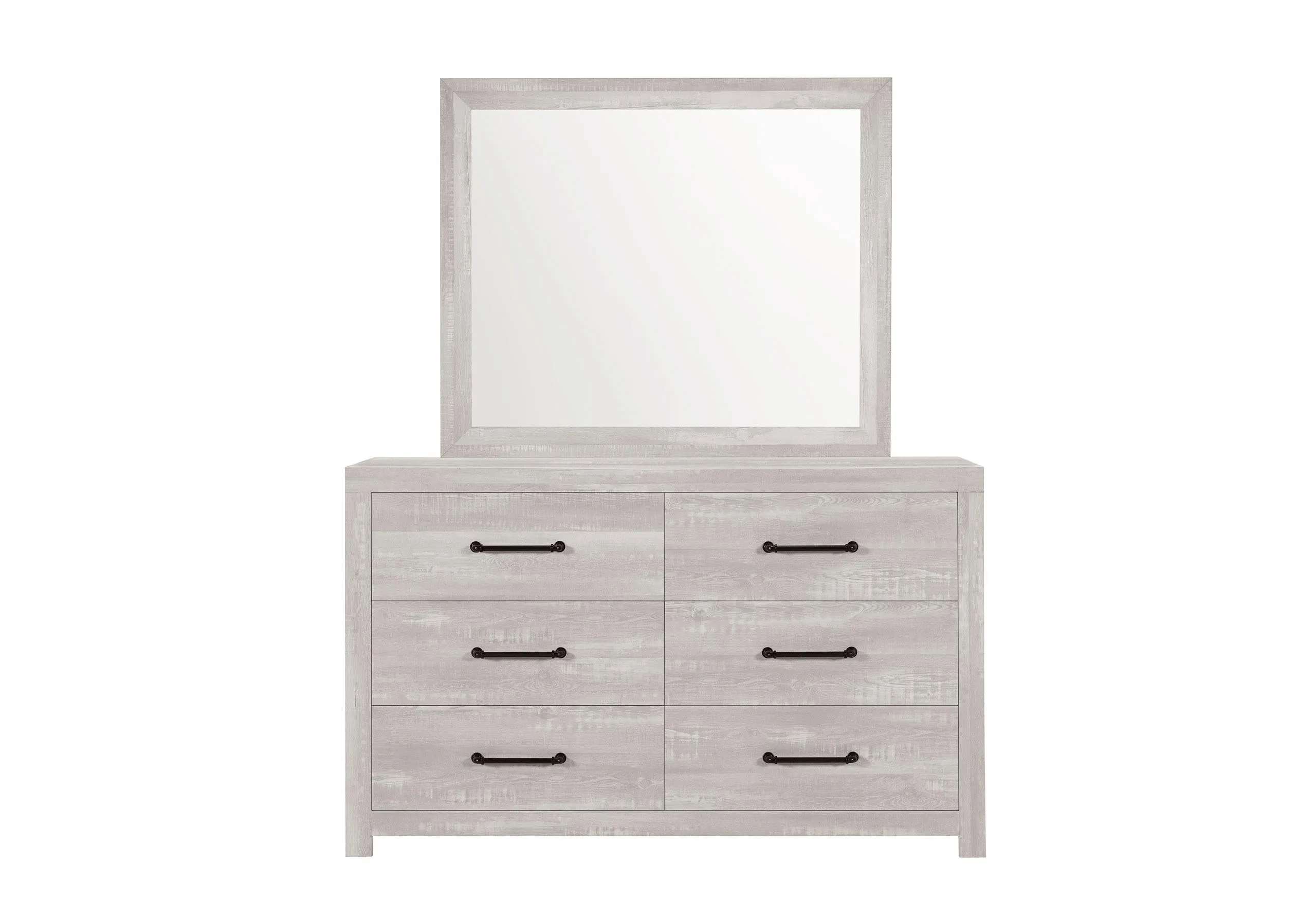 Linwood White Wash Mirror - Elegant Mirror Accent