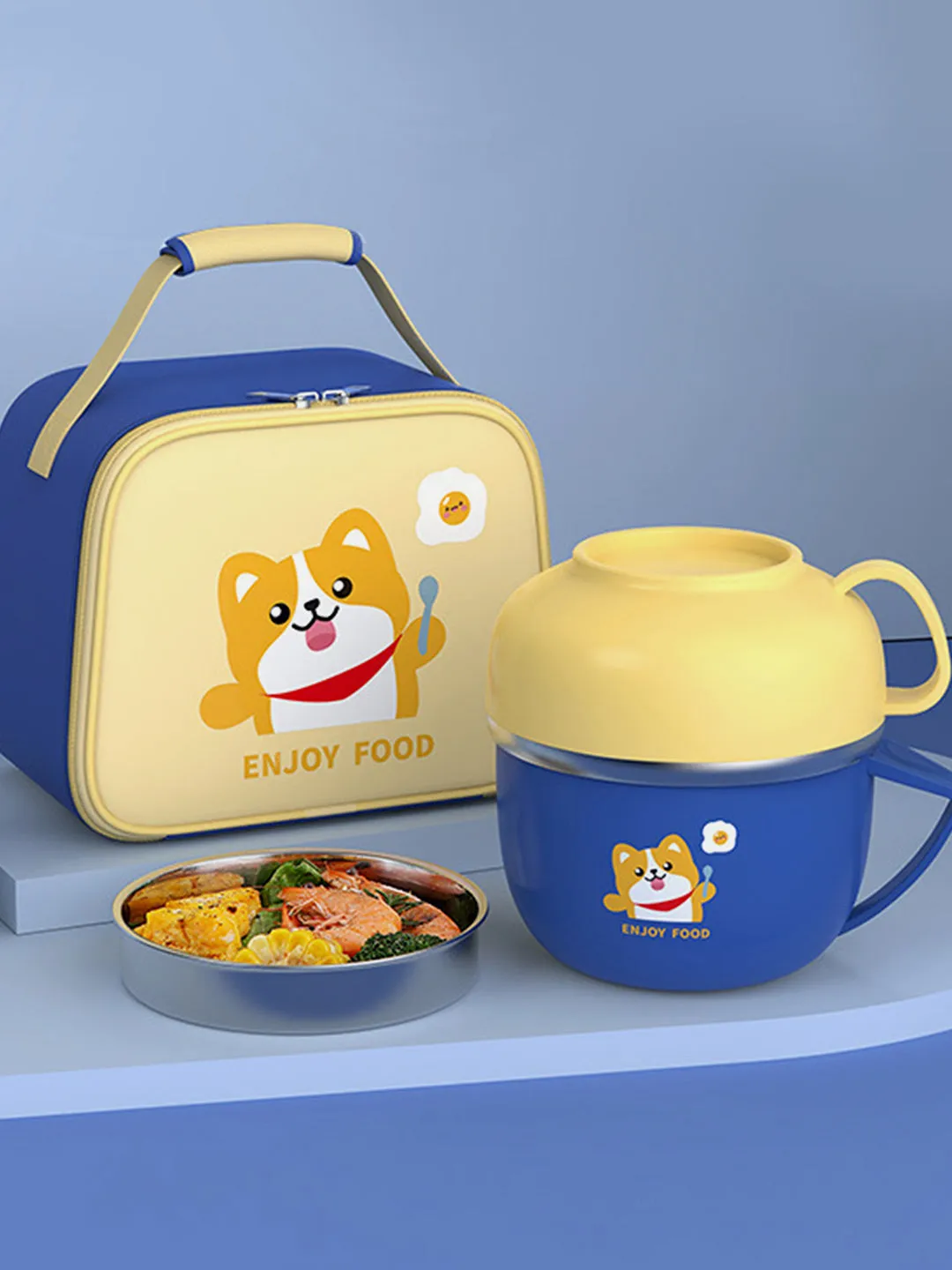 Little Surprise Box Soup and Noodles Lunch Box with matching Cover