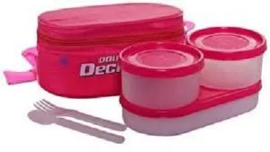 Milton Double Decker Lunch Box, Pink (EC-SOF-FST-0013_PINK)