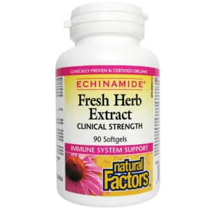 Natural Factors Echinamide Fresh Herb Extract Clinical Strength 90 Softgels