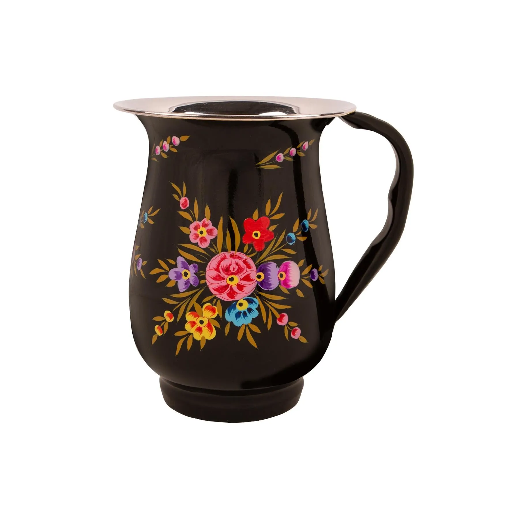 Pansy 1.7L Hand-Painted Picnic Water Jug - By BillyCan