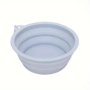 Portable Folding Dog Bowl – Silicone Food & Water Container for Travel