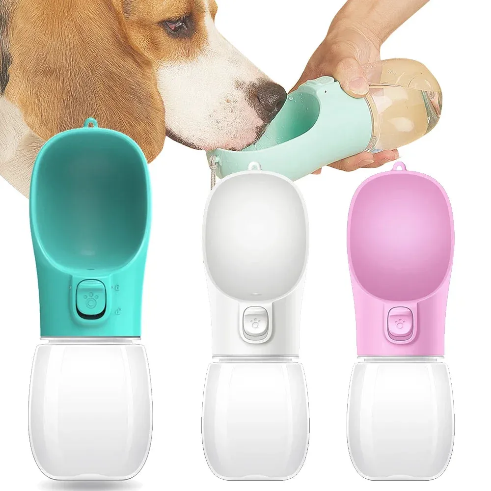 Portable Leakproof Dog Water Bottle - Travel Drinking Bowl for Small & Large Pets