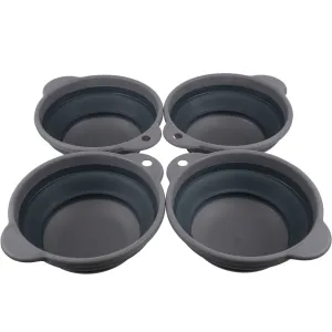 Regatta 4 Pack Rubber Folding Bowls