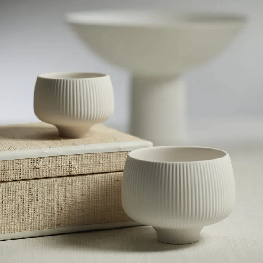 Ridged Condiment Bowls/2 Sizes