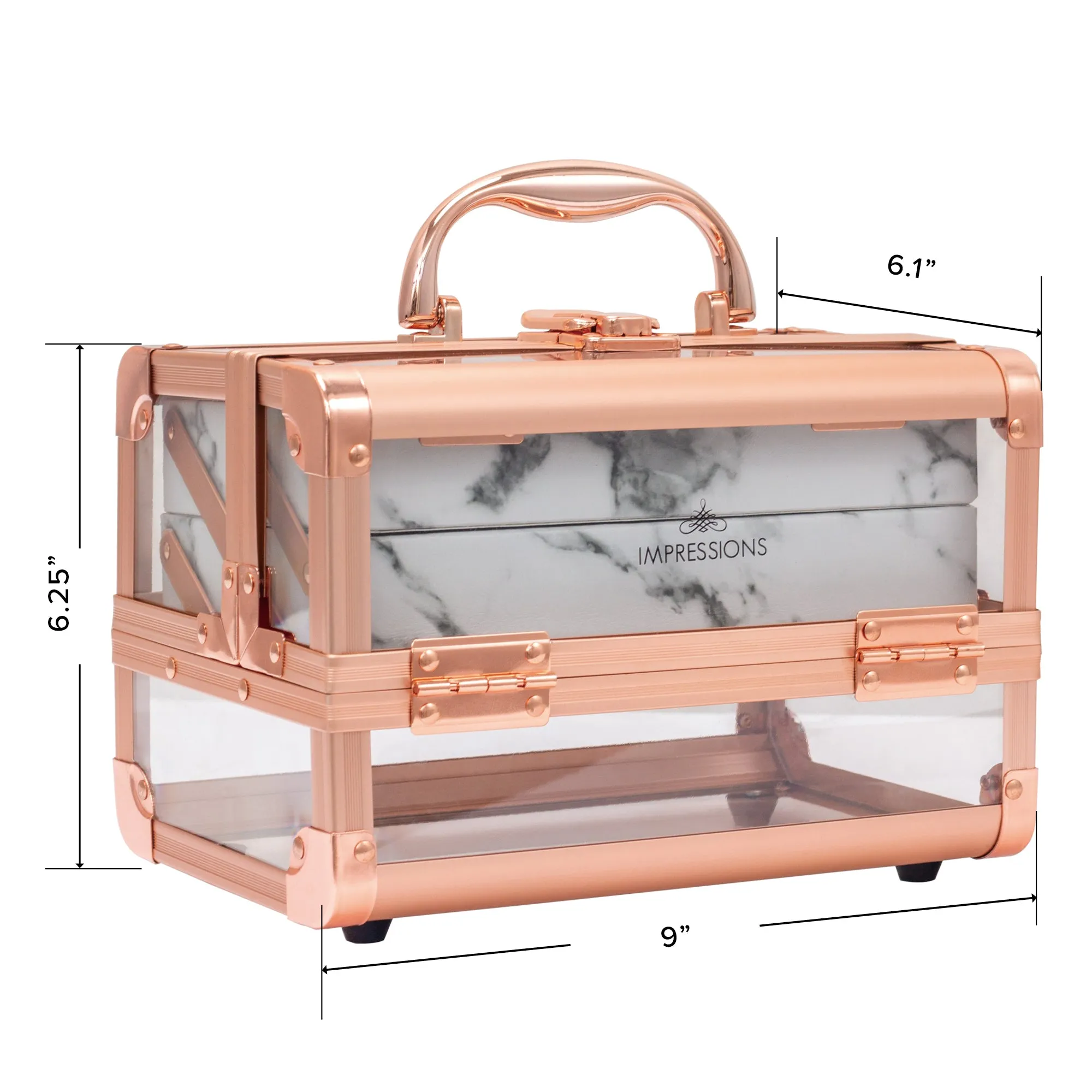 Savvy Lux Makeup Travel Case with Mirror