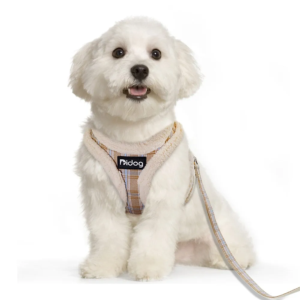 Small Dog Cotton Winter Harness Vest and Leash Set