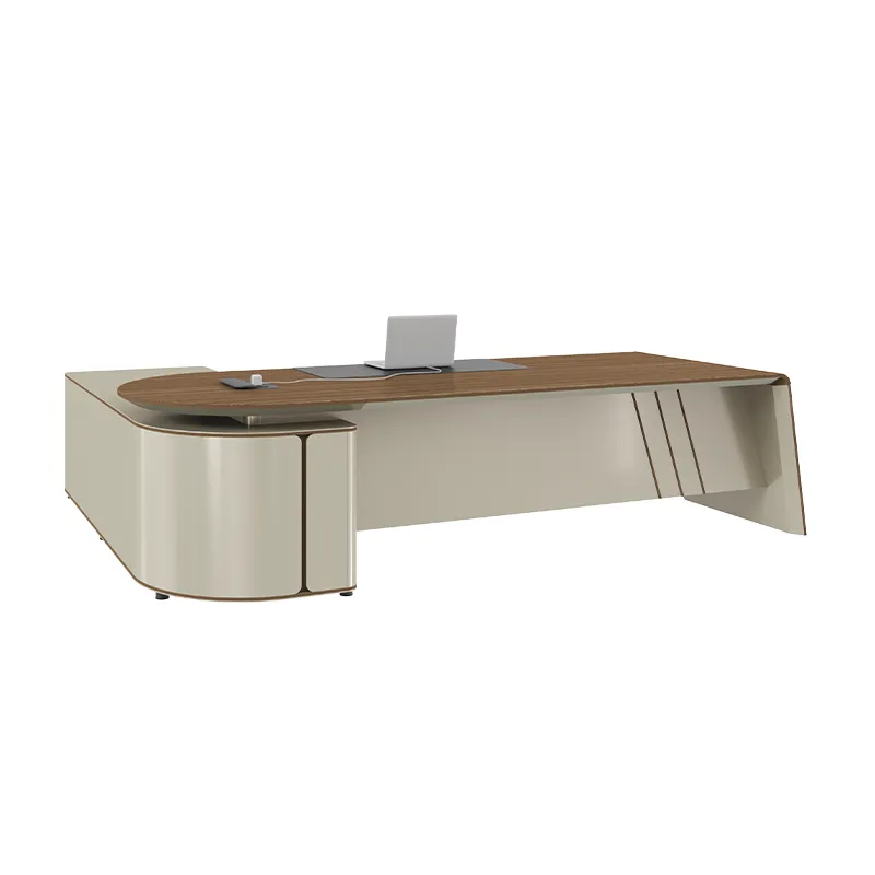 Stylish Modern Executive Office Desk with Sturdy Legs