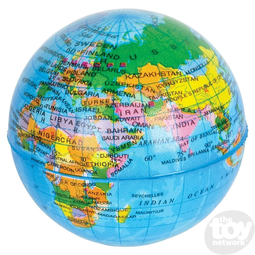 Toy Network Globe Stress Ball