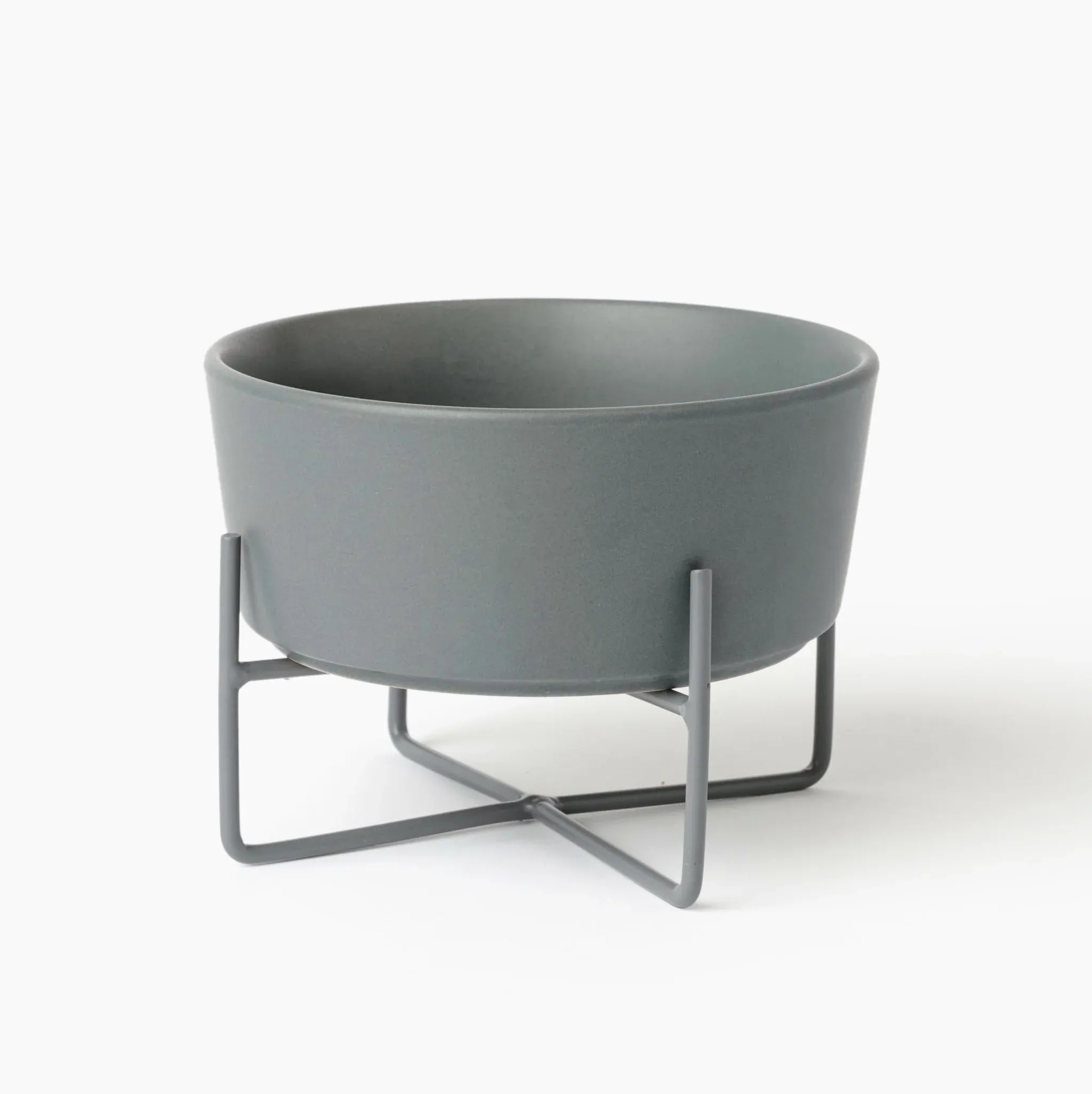 Waggo Simple Solid Dog Bowl   Stand